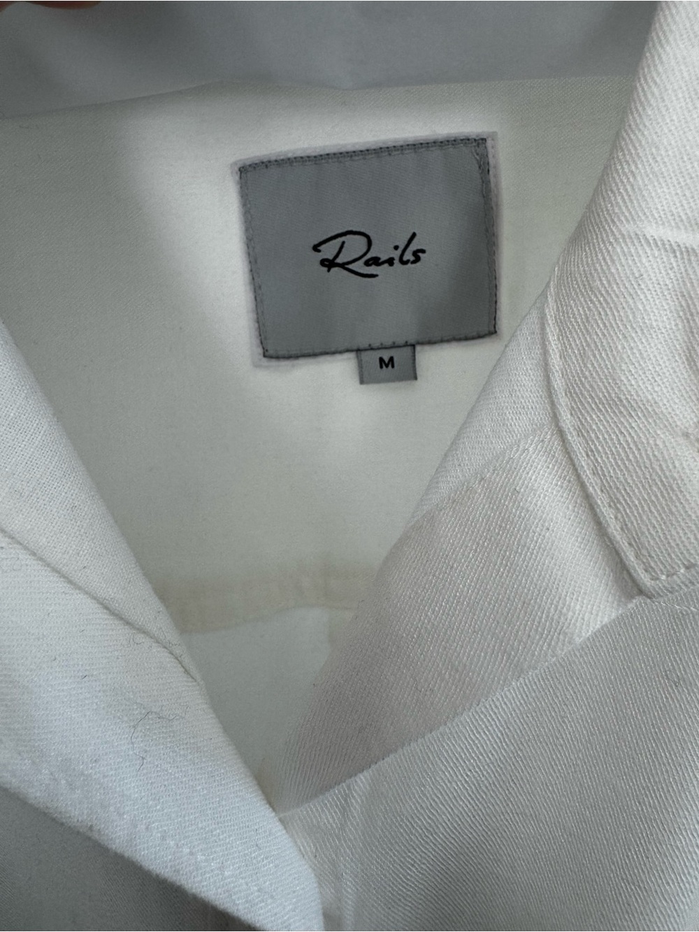 Rails Star White Collared Button-Up Shirt - Picture 4 of 4